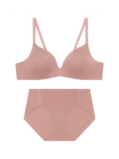 MUSINSA  HYGGE UNDERWEAR [SOFT] Soft no-wire bra and panties set