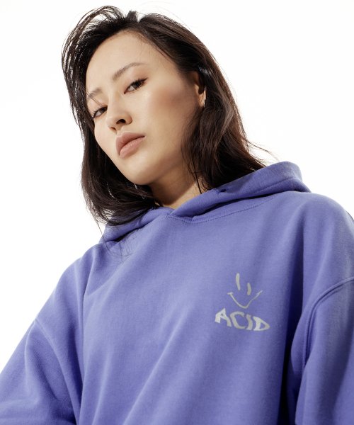 인터내셔널(THE INTERNATIIIONAL) ACID Reflective Hoodie Violet