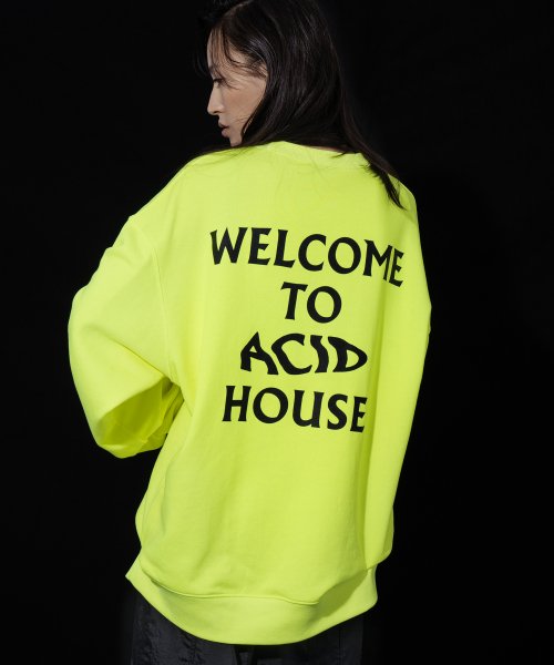 인터내셔널(THE INTERNATIIIONAL) ACID Sweatshirt Fluo Yellow