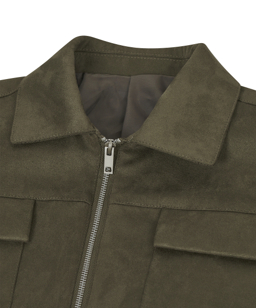 86-IRO072 замшевая куртка стандарт Khaki
