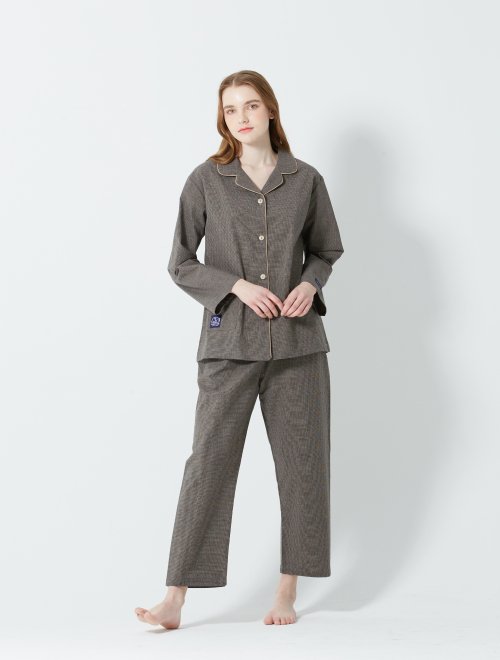 THIN CHECK COUPLE PAJAMA SET