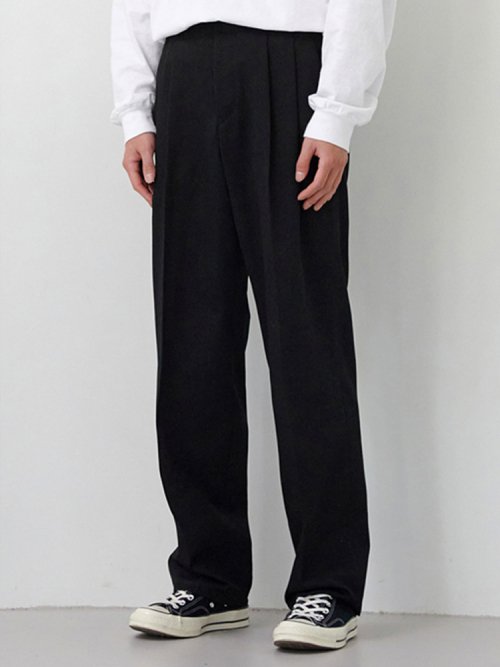 2 PLEATS широкие BAND брюки (4 COLOR)