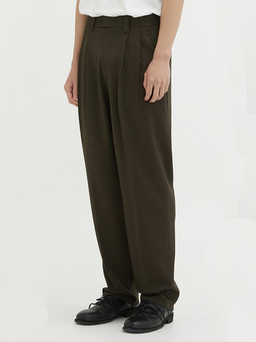 2 PLEATS широкие BAND брюки (4 COLOR)