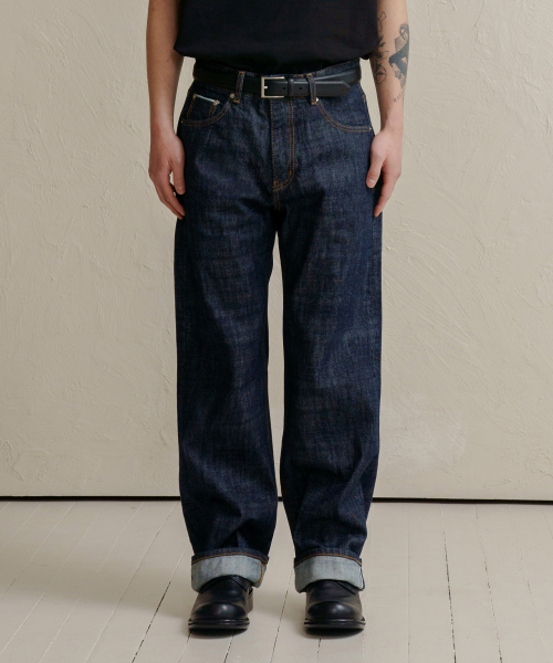 DEN0861 Selvedge широкие Fit (Mid Indigo)