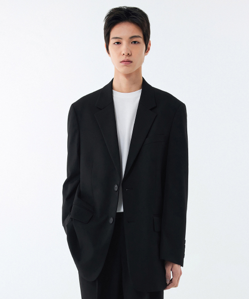 Блейзер оверсайз Daddy Shoulder [Black]