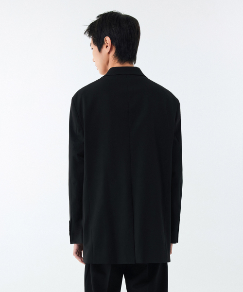 DADDY SHOULDER OVERSIZED BLAZER [BLACK] thumbnail 5