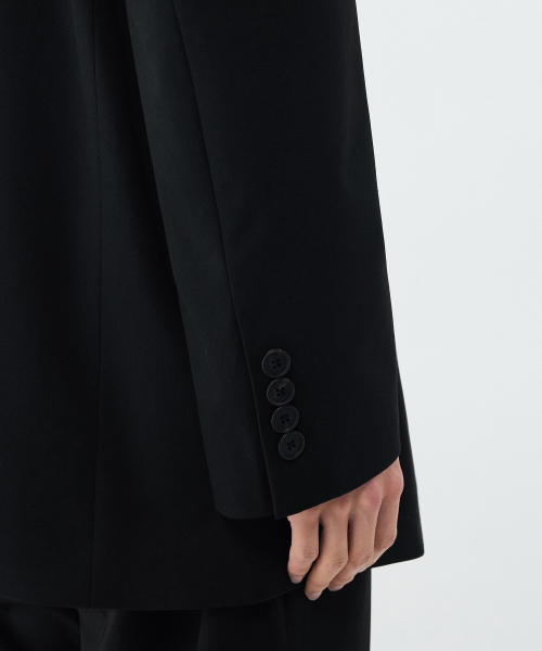DADDY SHOULDER OVERSIZED BLAZER [BLACK] thumbnail 8