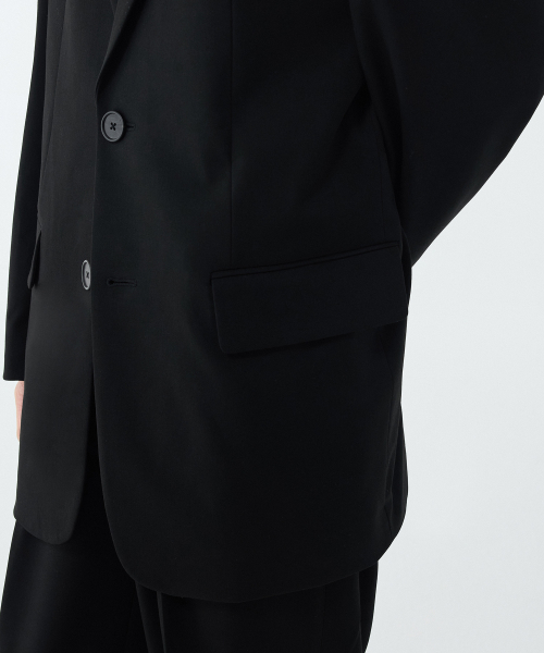 DADDY SHOULDER OVERSIZED BLAZER [BLACK] thumbnail 9