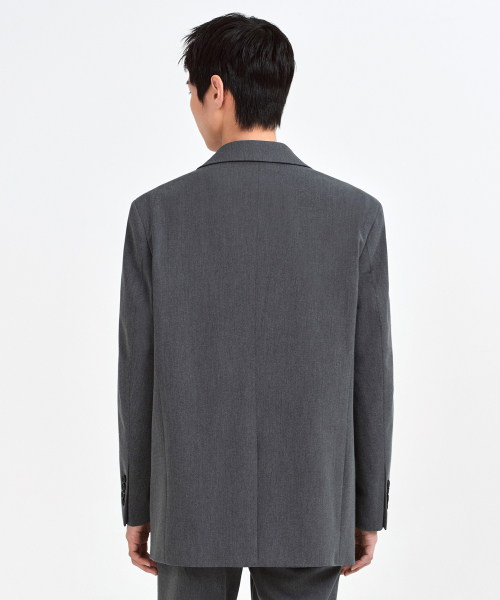 OVERSIZED BLAZER [MEDIUM GRAY] thumbnail 5