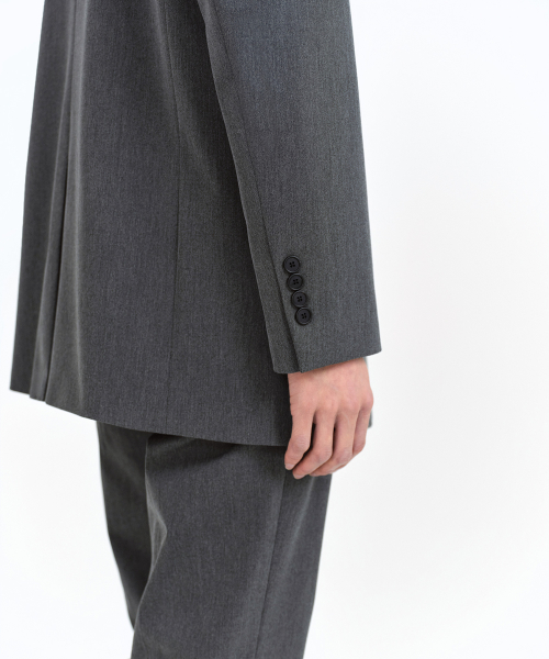 OVERSIZED BLAZER [MEDIUM GRAY] thumbnail 8