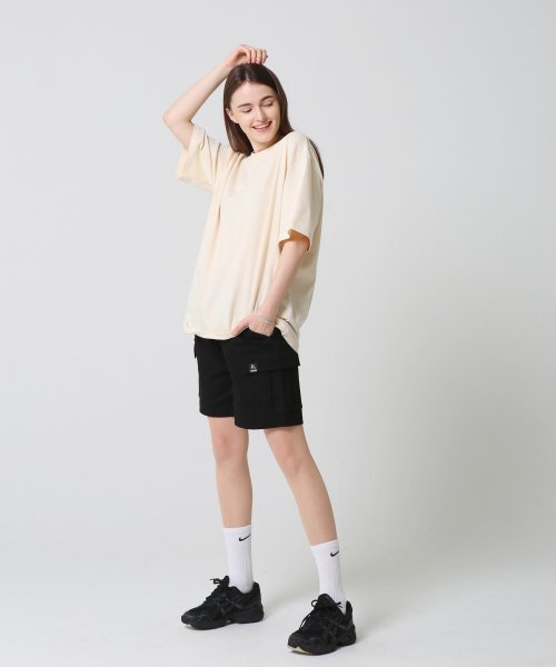 [M-3XL] Унисекс хлопковые шорты карго_BLACK