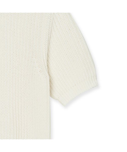 Хлопковый кроп с круглым вырезом из органики, Ivory