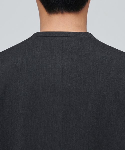 COLLARLESS BLAZER [CHARCOAL серый]