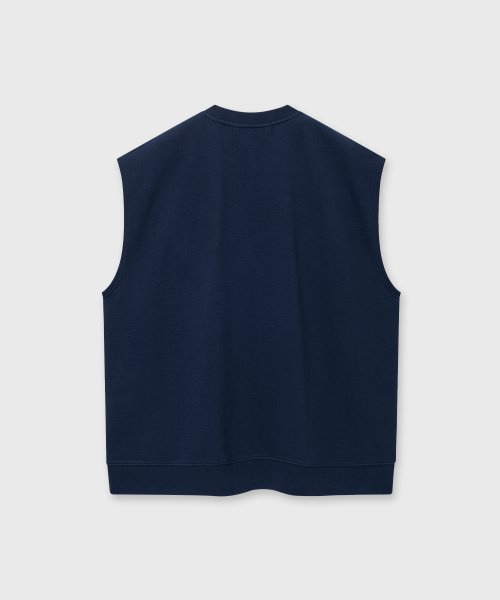 SUN DRAWING SLEEVELESS SWEATSHIRT темно-синий