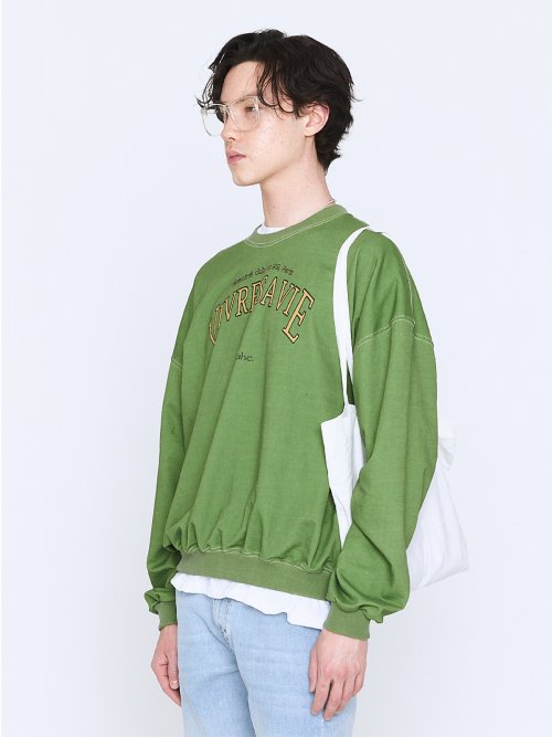 Винтажный свитшот Vivre Sa Vie Green мужской