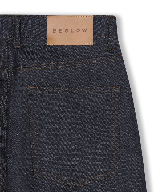 WIDE FIT TWO TUCK SELVAGE DENIM PANTS INDIGO