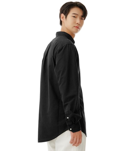 Рубашка оксфорд Custom Fit, Black