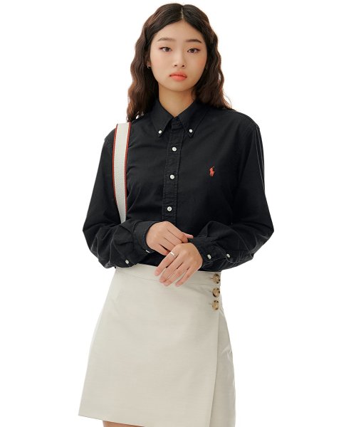 Рубашка оксфорд Custom Fit, Black