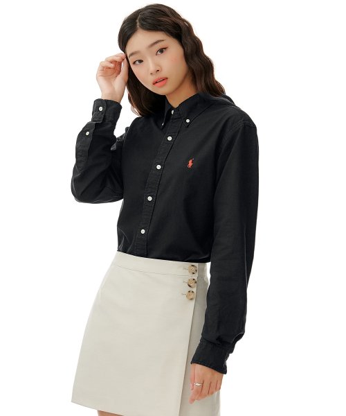 Рубашка оксфорд Custom Fit, Black
