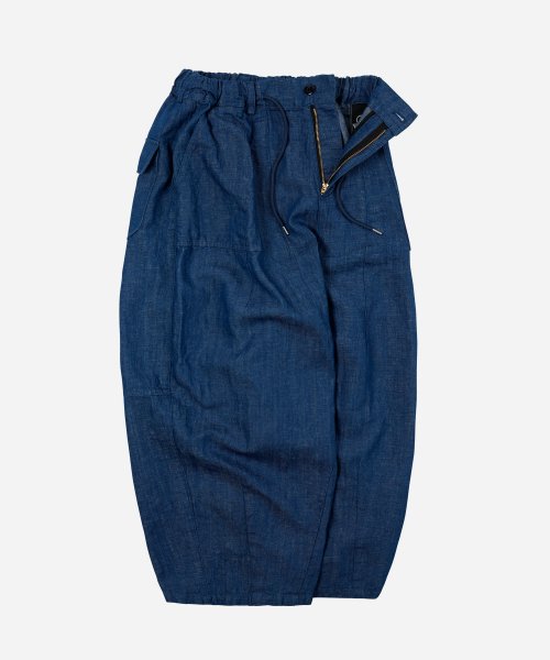 DENIM BALLOON PANTS _ BLUE