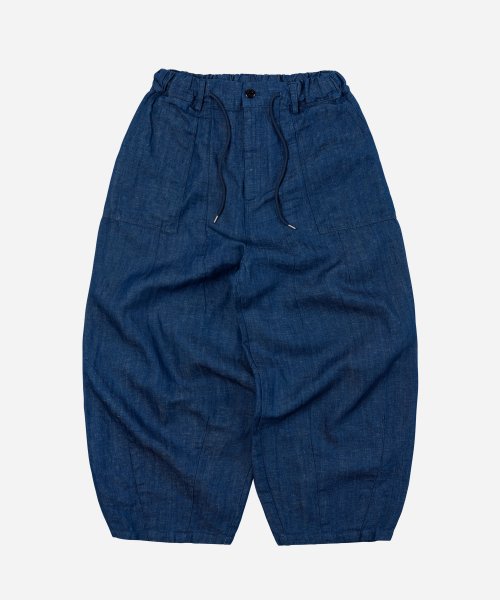 DENIM BALLOON PANTS _ BLUE