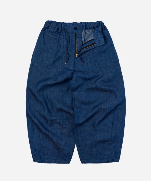 DENIM BALLOON PANTS _ BLUE