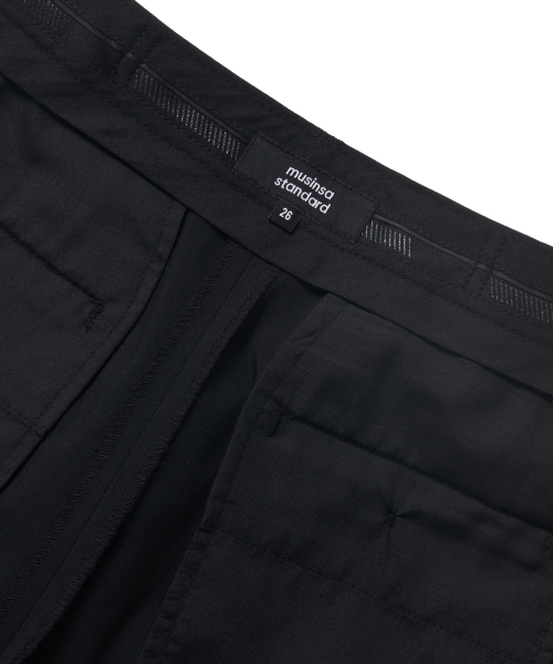 [Cooltandard] Women's Wide Hidden Banding Slacks [Black] thumbnail 6