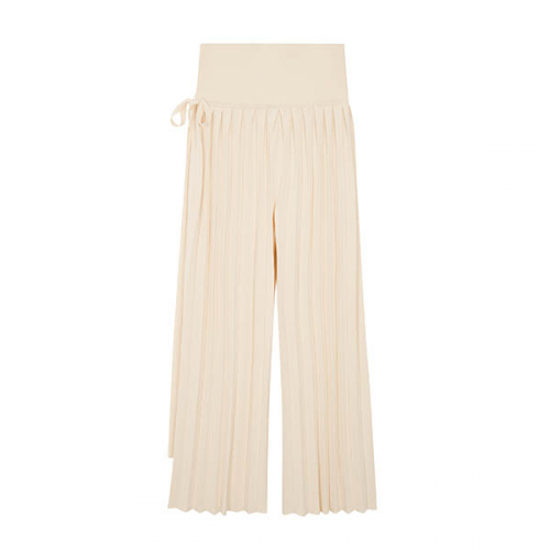 Pleats Flight Pants Long 38 Vanilla
