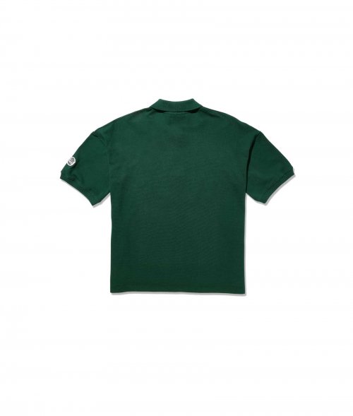 Свободное поло с коротким рукавом (Dark Green)