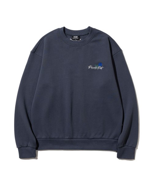 Romantic Blue Sweatshirt Bluegray