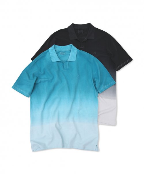 M.Nii x LAB12 Tie-dye OVER FIT PK T-Shirts / Sky