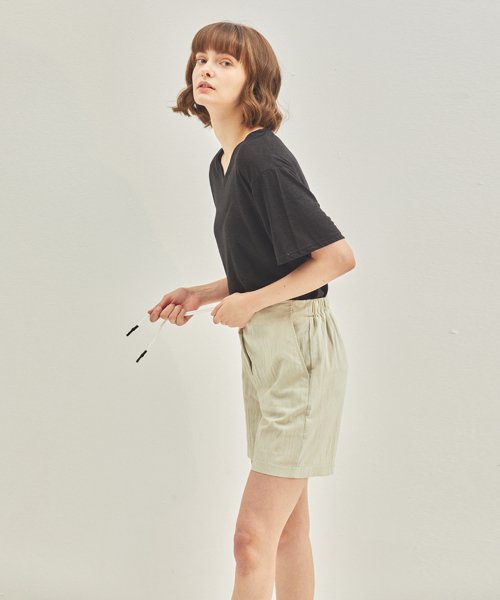 Banding Shorts Khaki Beige