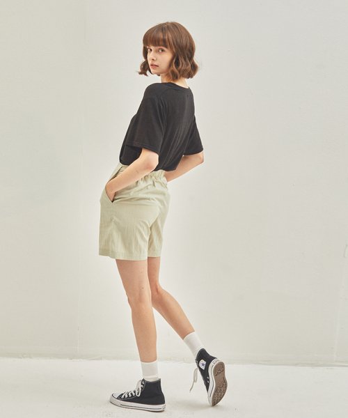 Banding Shorts Khaki Beige