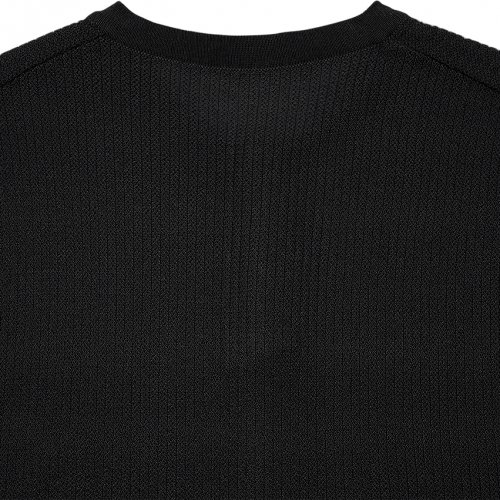 Texture Henly neck Knit Black