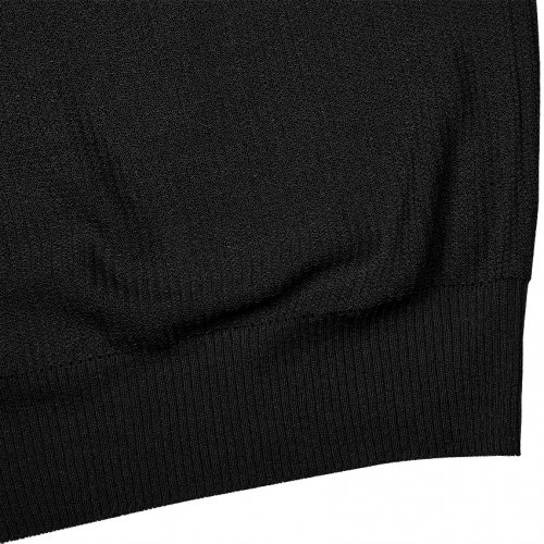 Texture Henly neck Knit Black