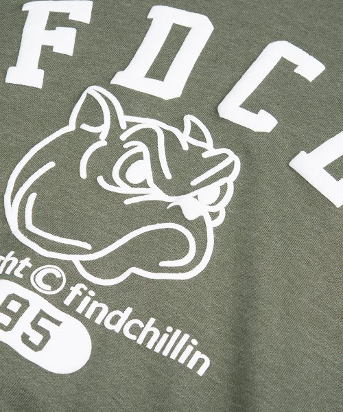 Худи FG5121 с логотипом bulldog arch Forest Green