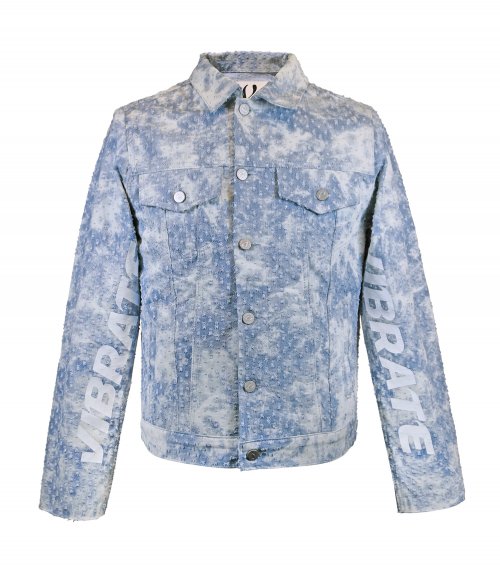 ASTRO TIEDYE LOGO POINT DENIM JACKET