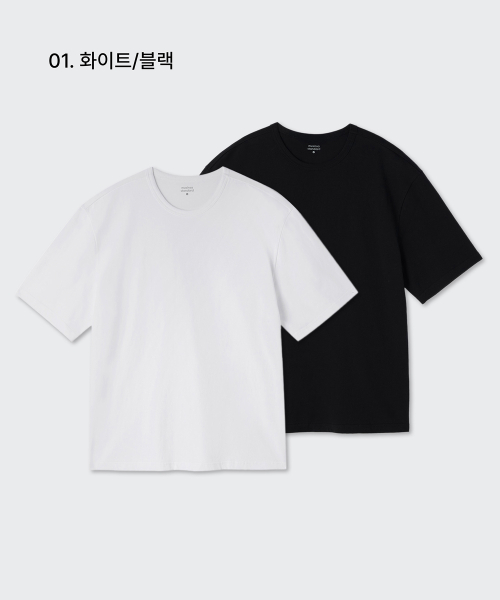 Relaxed Fit Crew Neck T-Shirt 2-Pack thumbnail 2