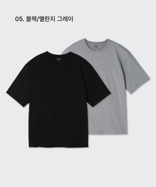 Relaxed Fit Crew Neck T-Shirt 2-Pack thumbnail 6