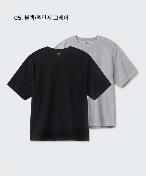 [Cooltandard] Relaxed Fit Crew Neck T-Shirt 2-Pack thumbnail 6