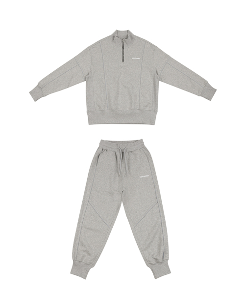 Домашний костюм со свитшотом и джоггерами (Black/Grey)