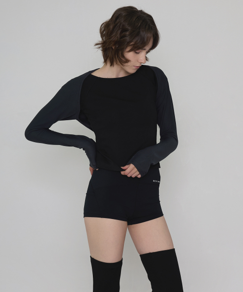 Женское болеро для йоги и пилатеса DEVI-T0064-Charcoal