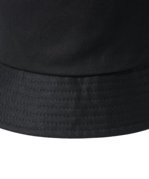 Oversized Cotton Bucket Hat [Black] thumbnail 6