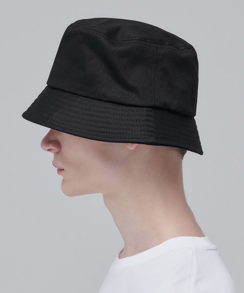Oversized Cotton Bucket Hat [Black] thumbnail 3
