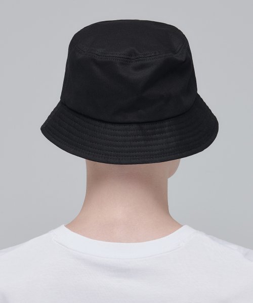Oversized Cotton Bucket Hat [Black] thumbnail 4