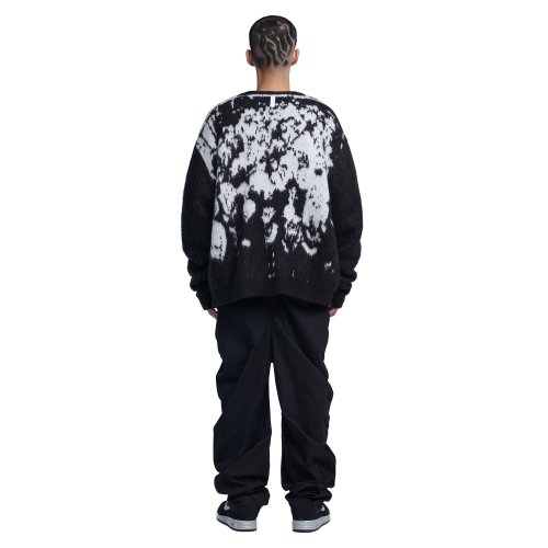 MUSINSA | NOMANUAL PPS HAIRY CARDIGAN - BLACK