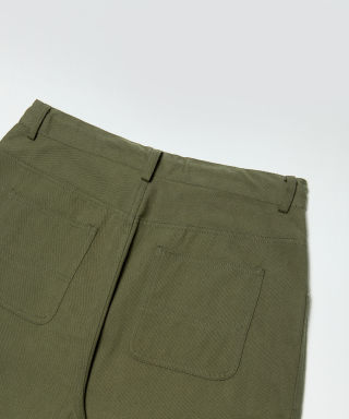 GLW コットン製ワイドカットバルーンパンツ カーキ 画像 6