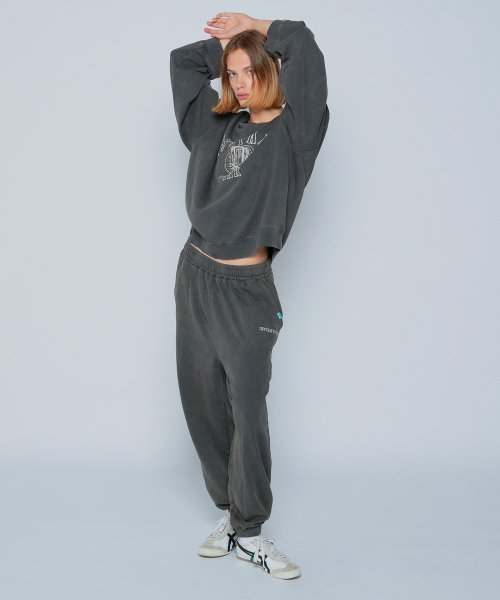 MUSINSA | INSTANTFUNK 21FW Pigment Standard Sweatpants - Charcoal