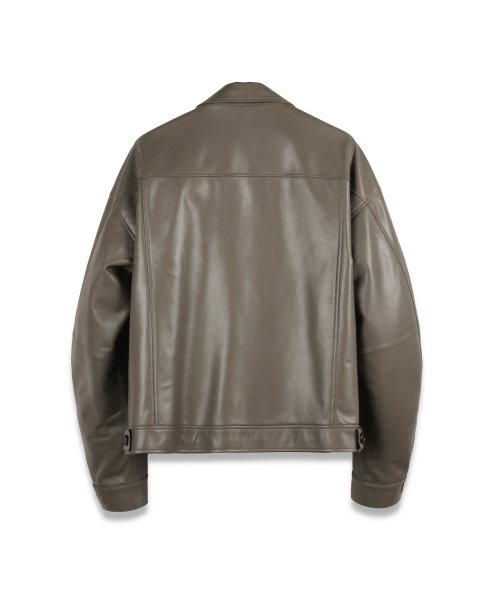 Оверсайз куртка из овчины (Khaki Brown)