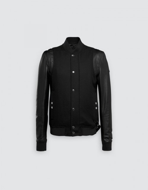 Кожаная куртка стедиум (Black/Black/Black)